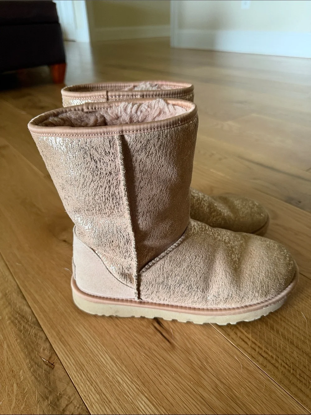 UGG Blush Shearling Lined Boot Interior